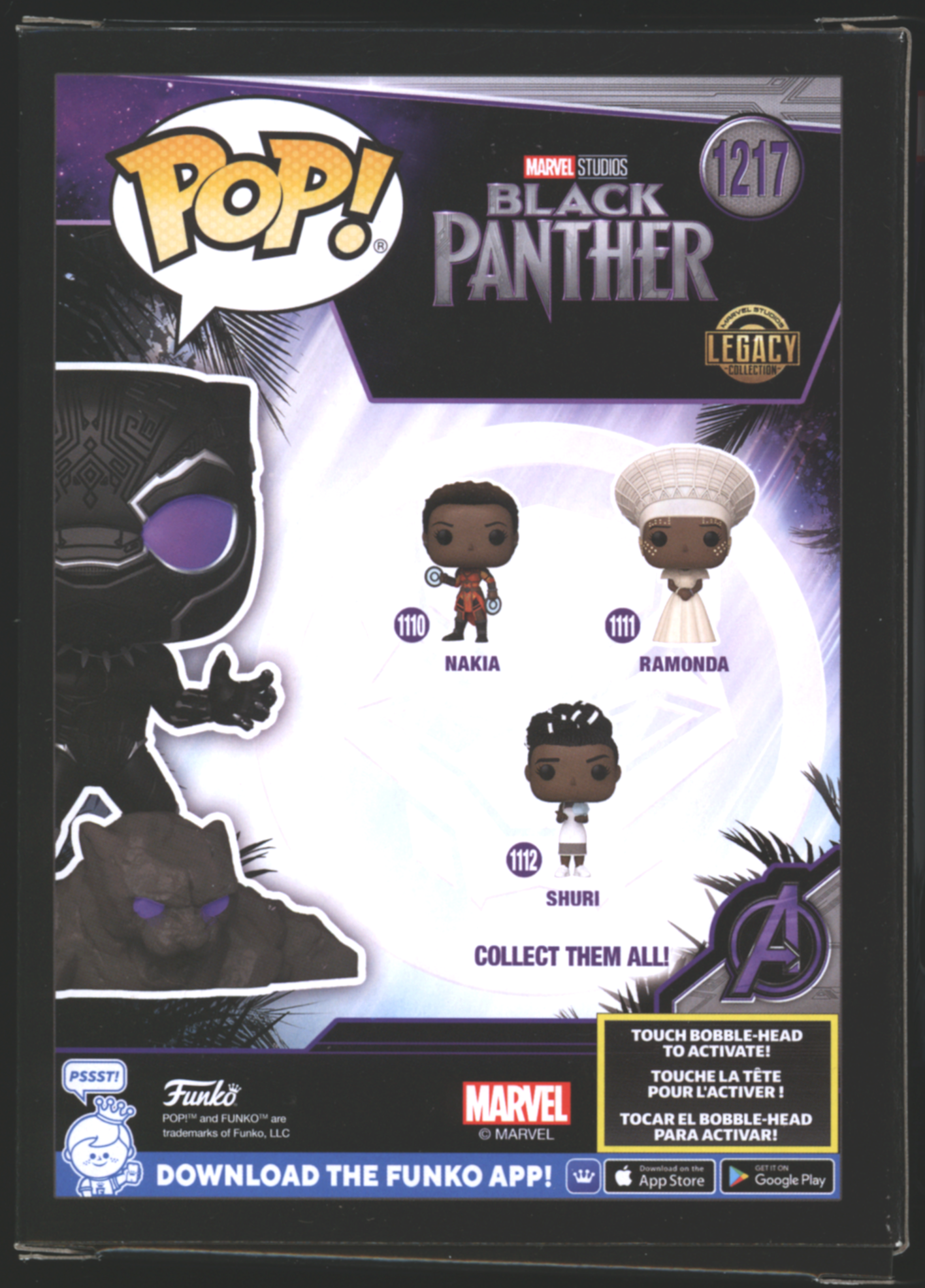 Funko Pop! Black Panther #1217 | Marvel | Lights & Sounds | Exclusive