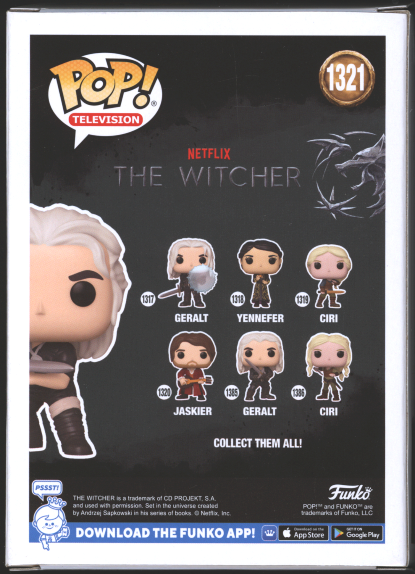 Funko Pop! Geralt #1321 | The Witcher | Exclusive