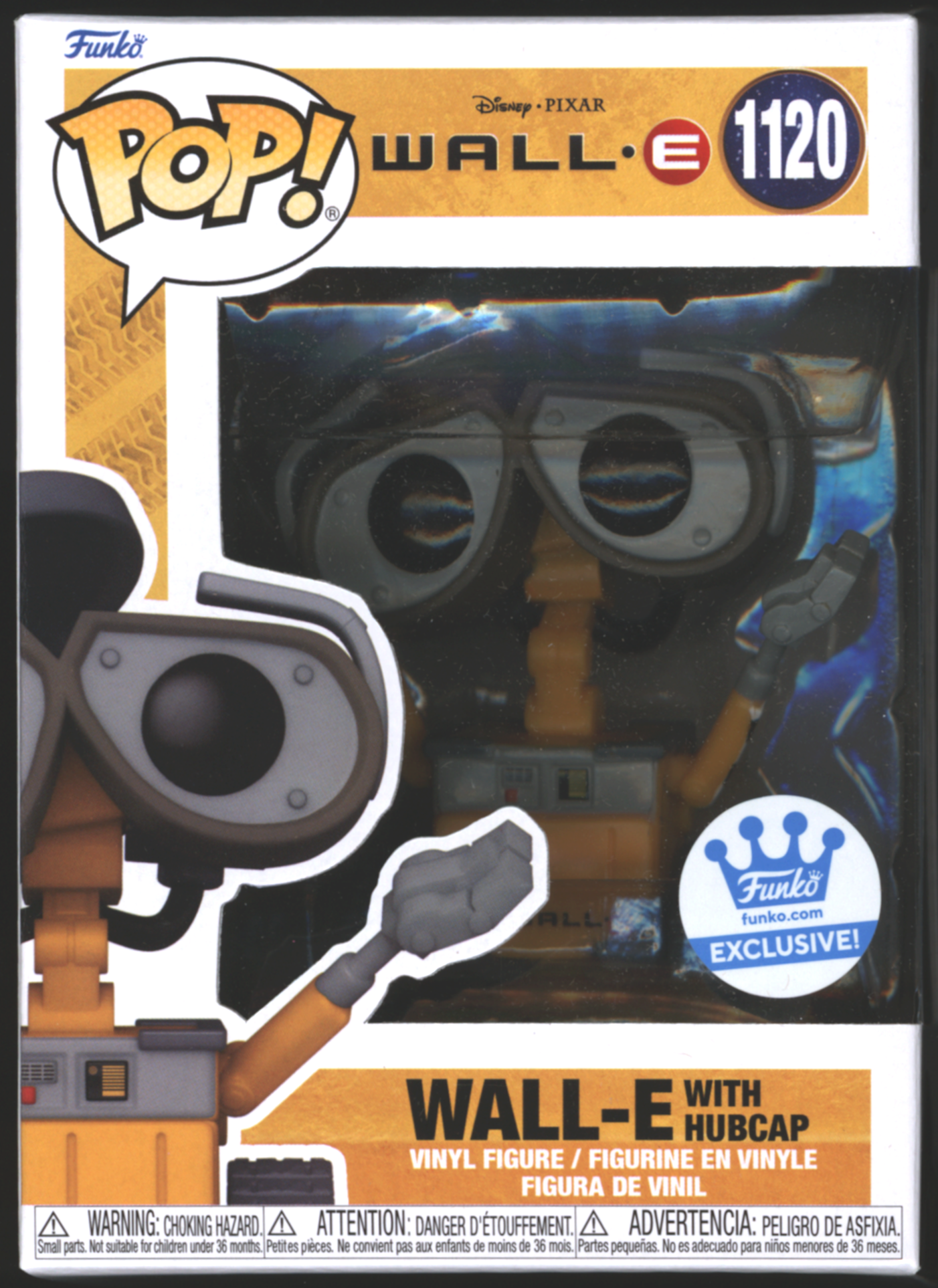 Funko Pop! Wall-E with Hubcap #1120 | Disney Pixar | Exclusive