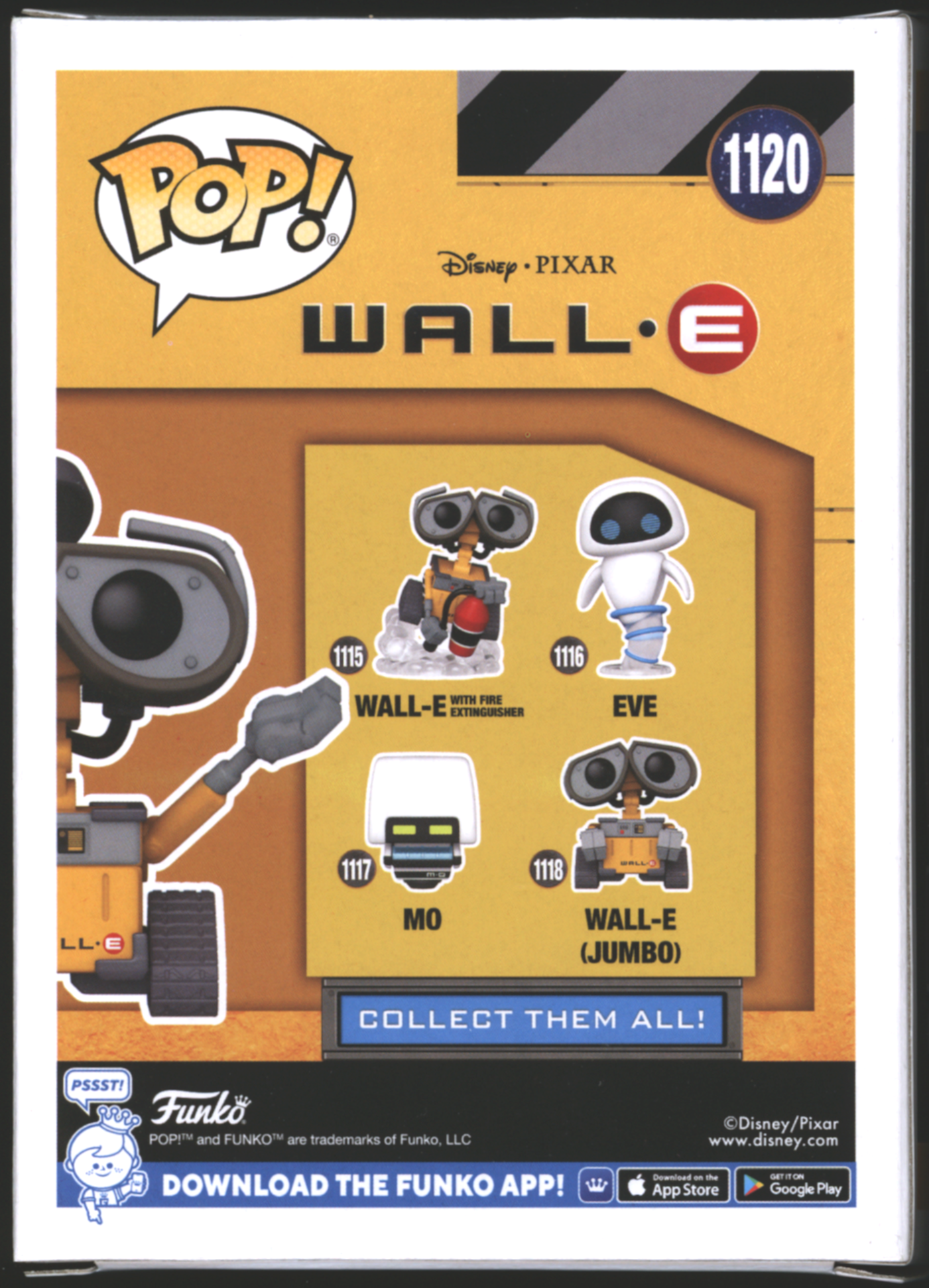 Funko Pop! Wall-E with Hubcap #1120 | Disney Pixar | Exclusive