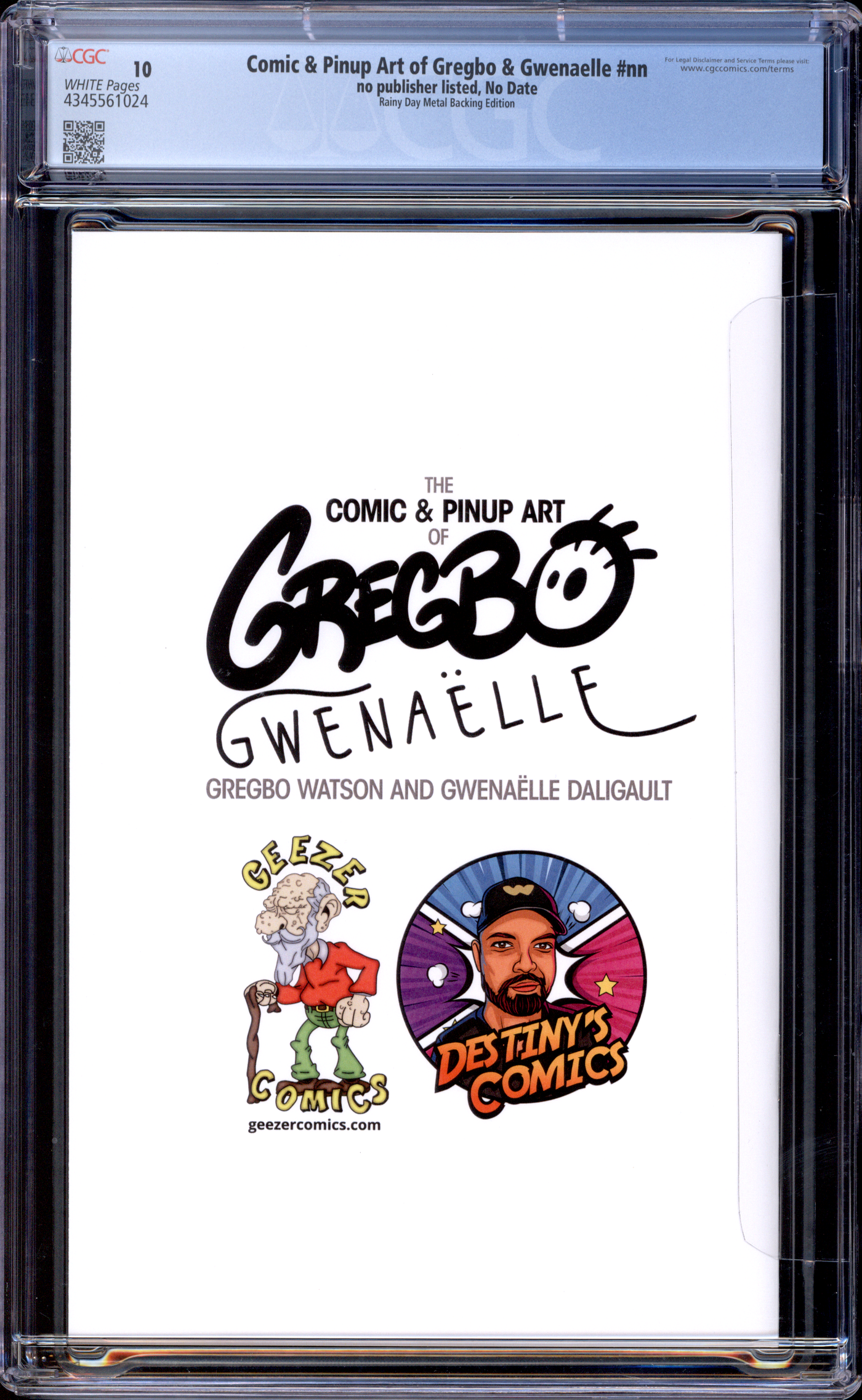 Art of Gregbo & Gwenaelle | Harley Quinn | Metal GITD GC 1/1 [SET of 2] | CGC 10