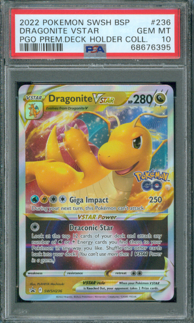 2022 Pokémon TCG | Dragonite VSTAR #236 | Holofoil | SWSH Promo | Pokémon GO Premium