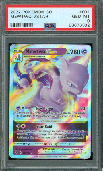 2022 Pokémon TCG | Mewtwo VSTAR #31 | Holofoil | Ultra Rare | Pokémon GO