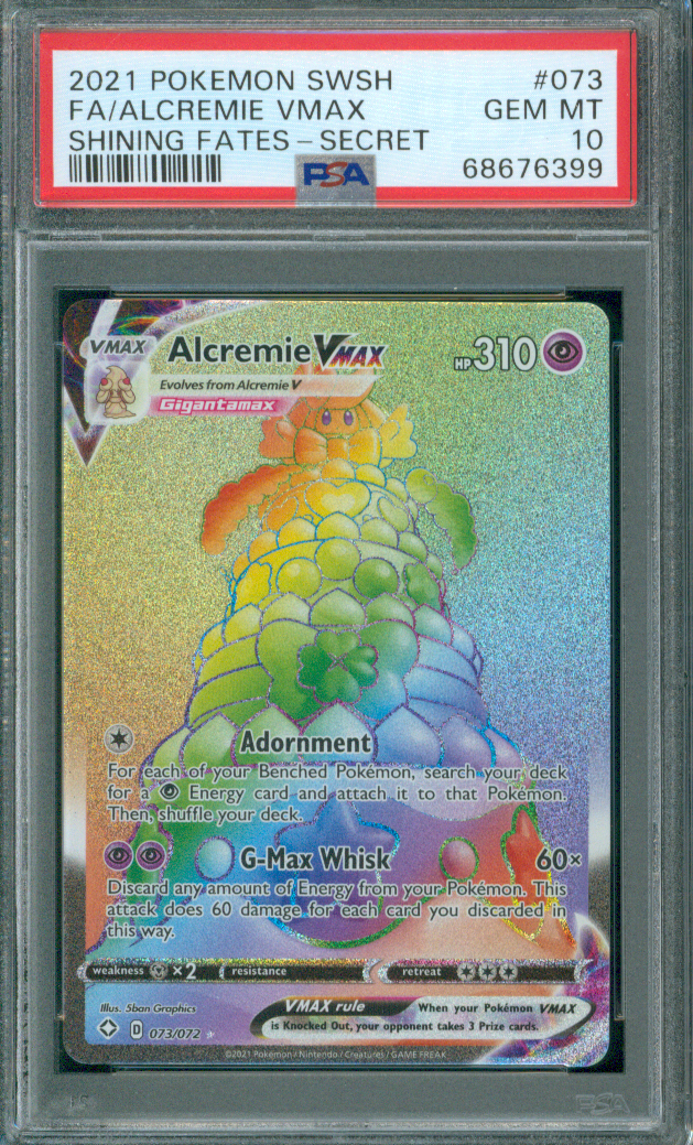 2021 Pokémon TCG | Alcremie VMAX #73 | Holofoil | Secret Rare | Shining Fates