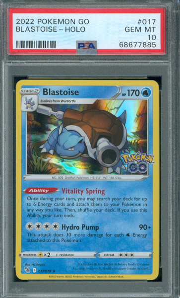 2022 Pokémon TCG | Blastoise #17 | Holo Rare | Pokémon GO