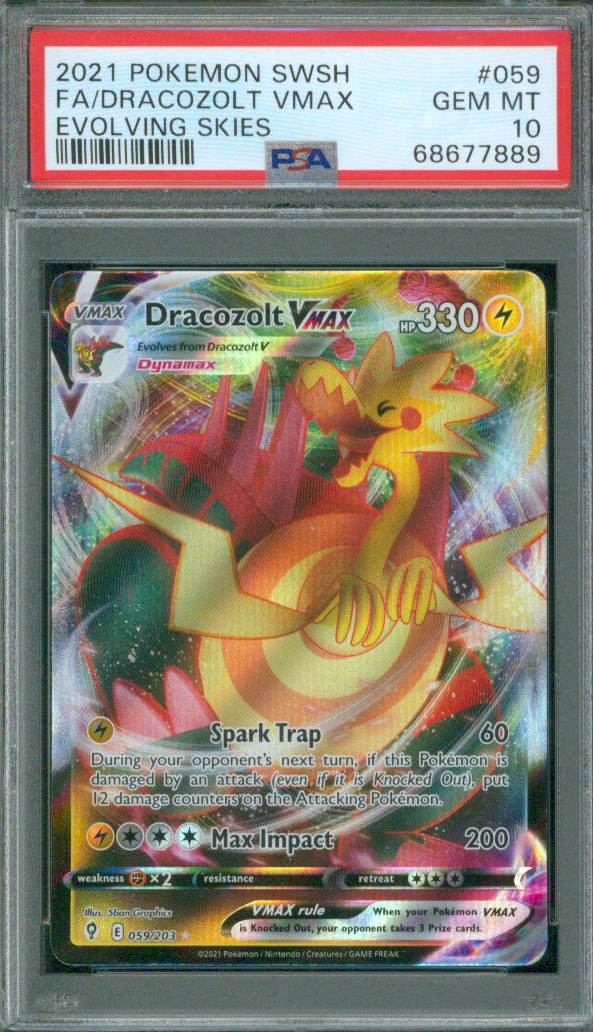 2021 Pokémon TCG | Dracozolt VMAX #59 | Holofoil | Ultra Rare | Evolving Skies