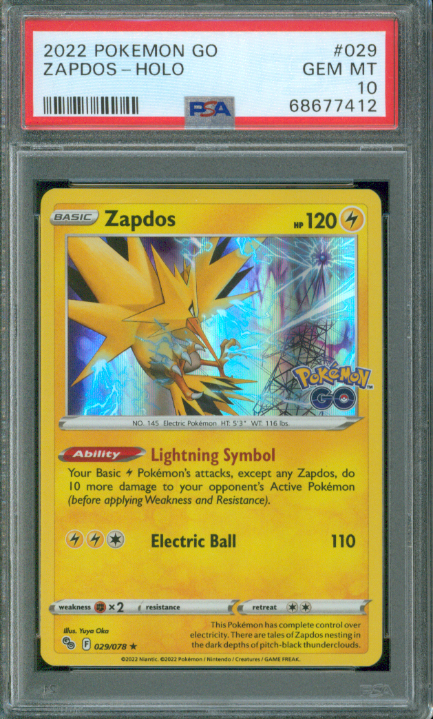 2022 Pokémon TCG | Zapdos #29 | Holo Rare | Pokémon GO