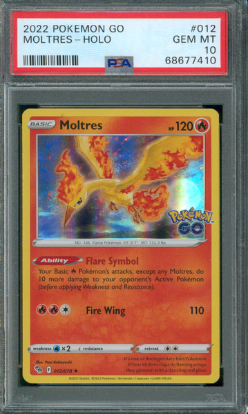 2022 Pokémon TCG | Moltres #12 | Holo Rare | Pokémon GO