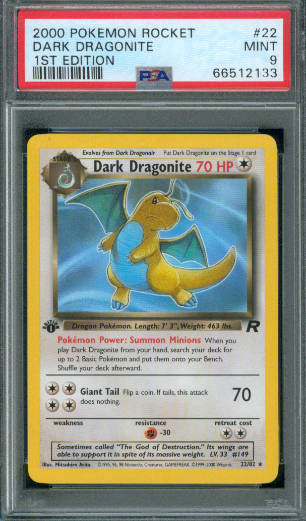 2000 Pokémon TCG | Dark Dragonite #22 | Rare | Team Rocket | 1st Edition