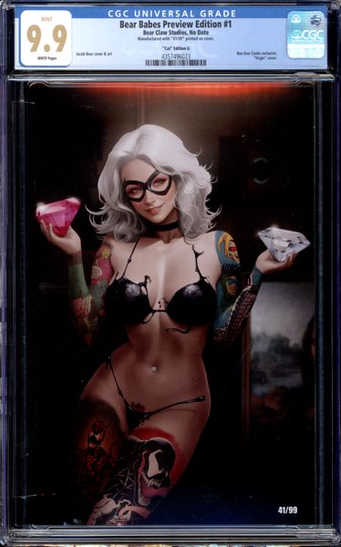 Bear Babes Preview Edition #1 | Venomized Black Cat | Bear | LE 99 | "Naughty"