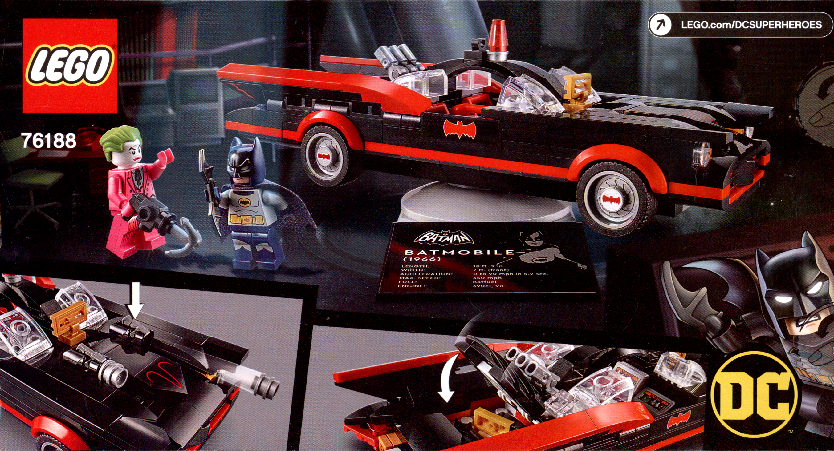 LEGO DC | Batman | Classic TV Series Batmobile | 76188 | RETIRED