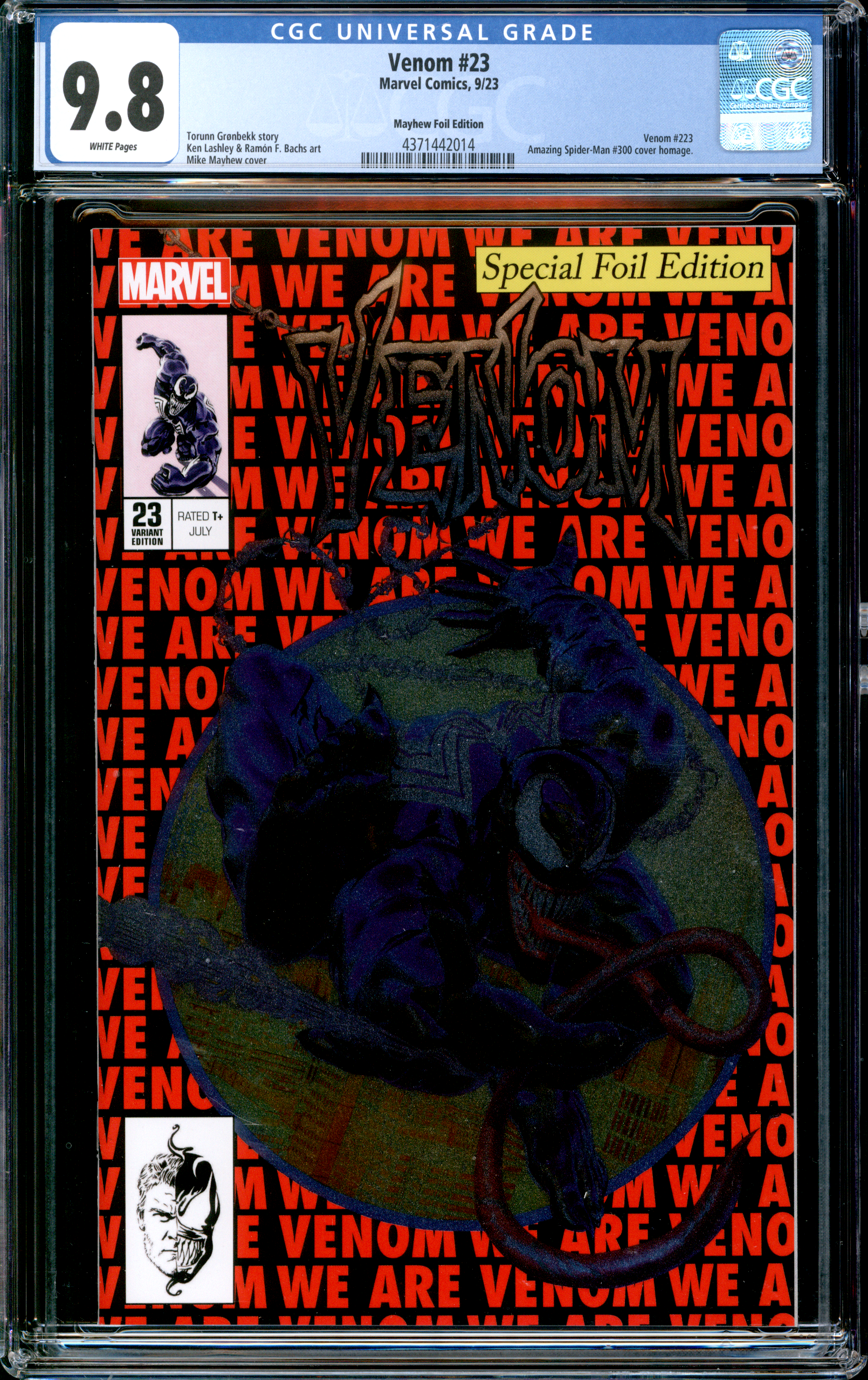 アメコミリーフ Venom #23 CAFU CGC 9.8 販売の専門店 - fin-all.net