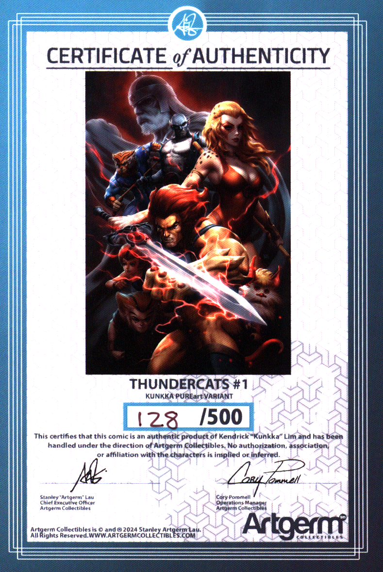 Thundercats #1 | Kendrick Lim | Exclusive | LE 500 | COA