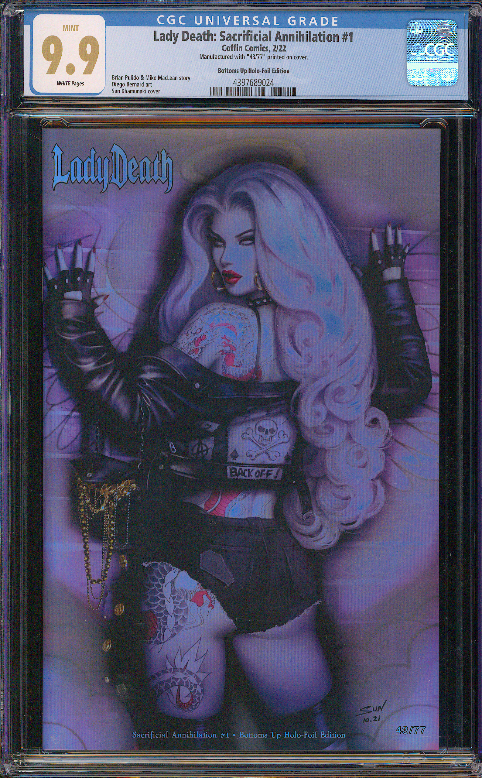 Lady Death: Sacrificial Annihilation #1 | Sun | Holo-Foil | LE 77 | 