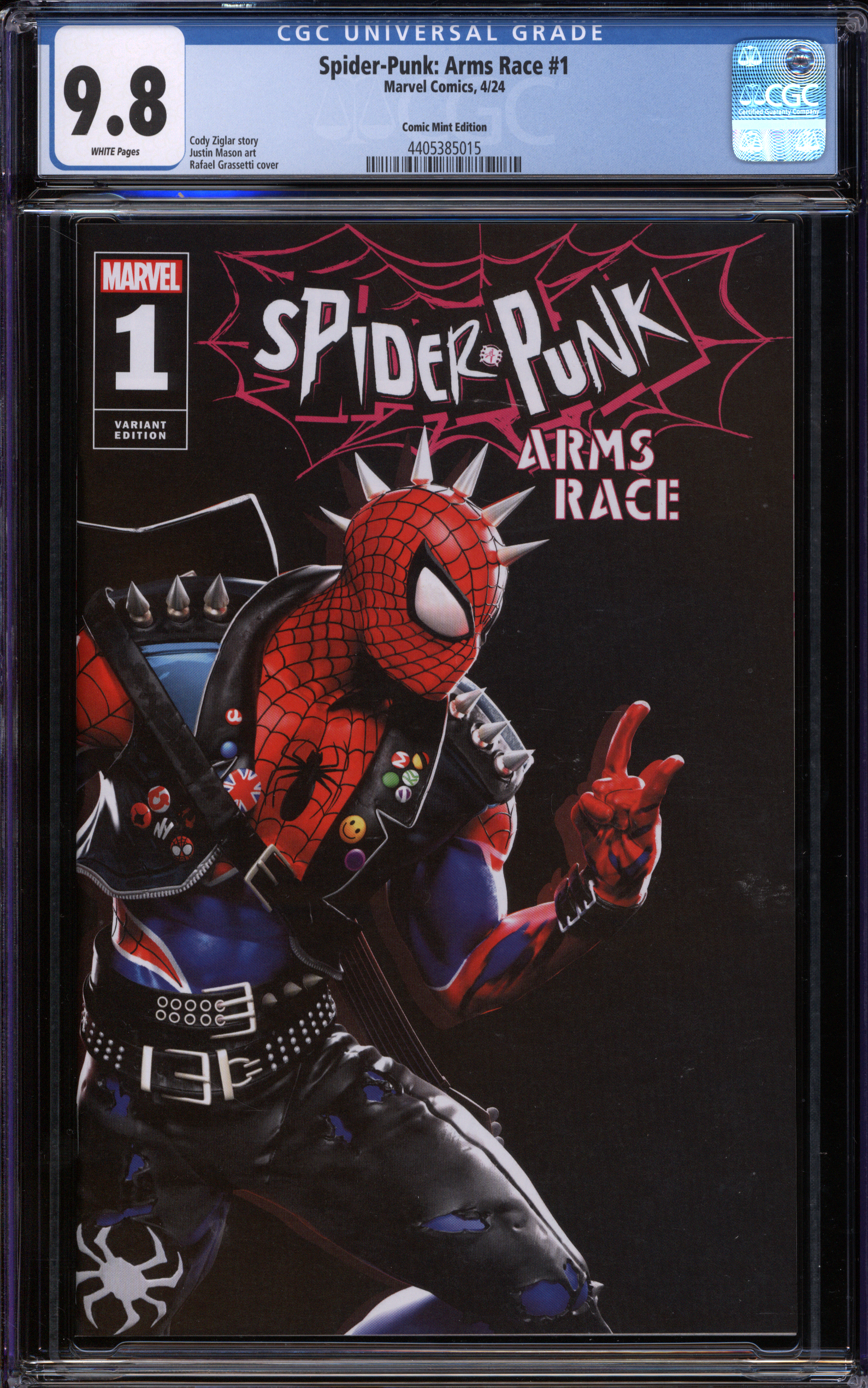 Marvel Spider-Punk #1 | Arms Race | Mint Edition | LE | COA | Grassetti