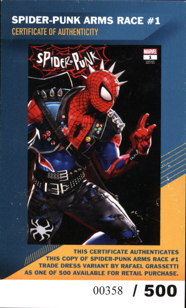 Marvel Spider-Punk #1 | Arms Race | Mint Edition | LE | COA | Grassetti