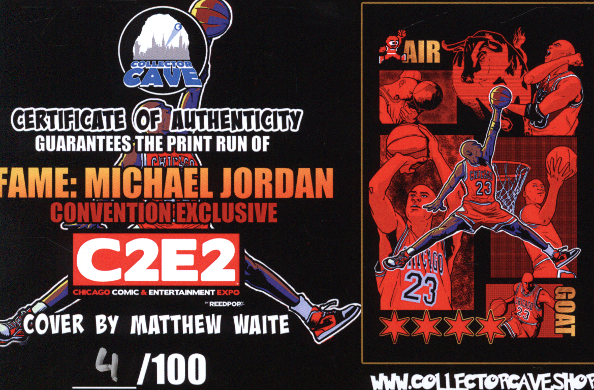 Fame: Michael Jordan | Collector Cave Spot Foil | Embossed | LE 100