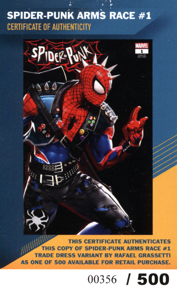 Marvel Spider-Punk: Arms Race #1 | Mint Edition | LE | COA | Grassetti