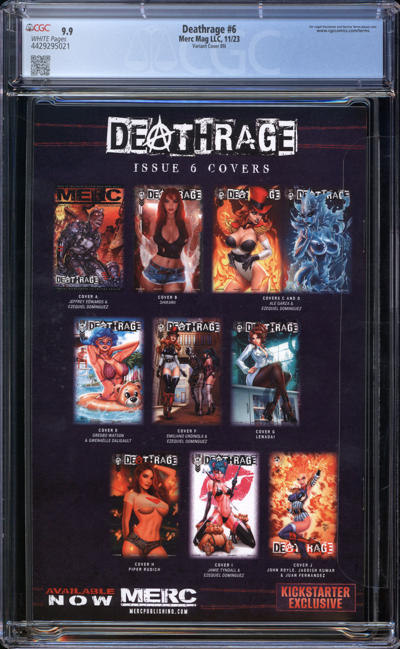 Deathrage #6 | Shikarii | Mary Jane | Jackpot Edition | LE | Topless