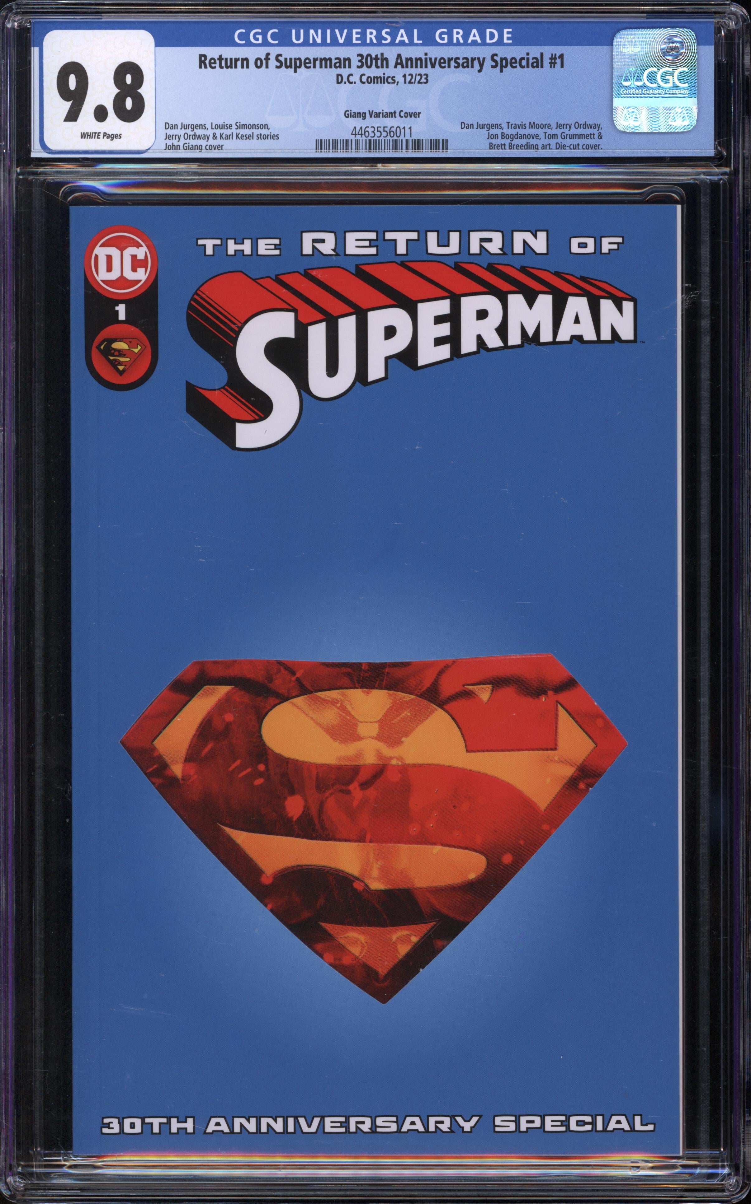 The Return of Superman #1 | 30th Anniversary Special | Giang | Die-Cut