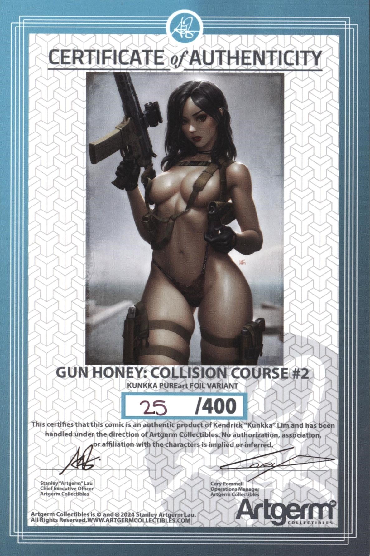 Gun Honey: Collision Course #2 | kunnka | Artgerm Exclusive FOIL