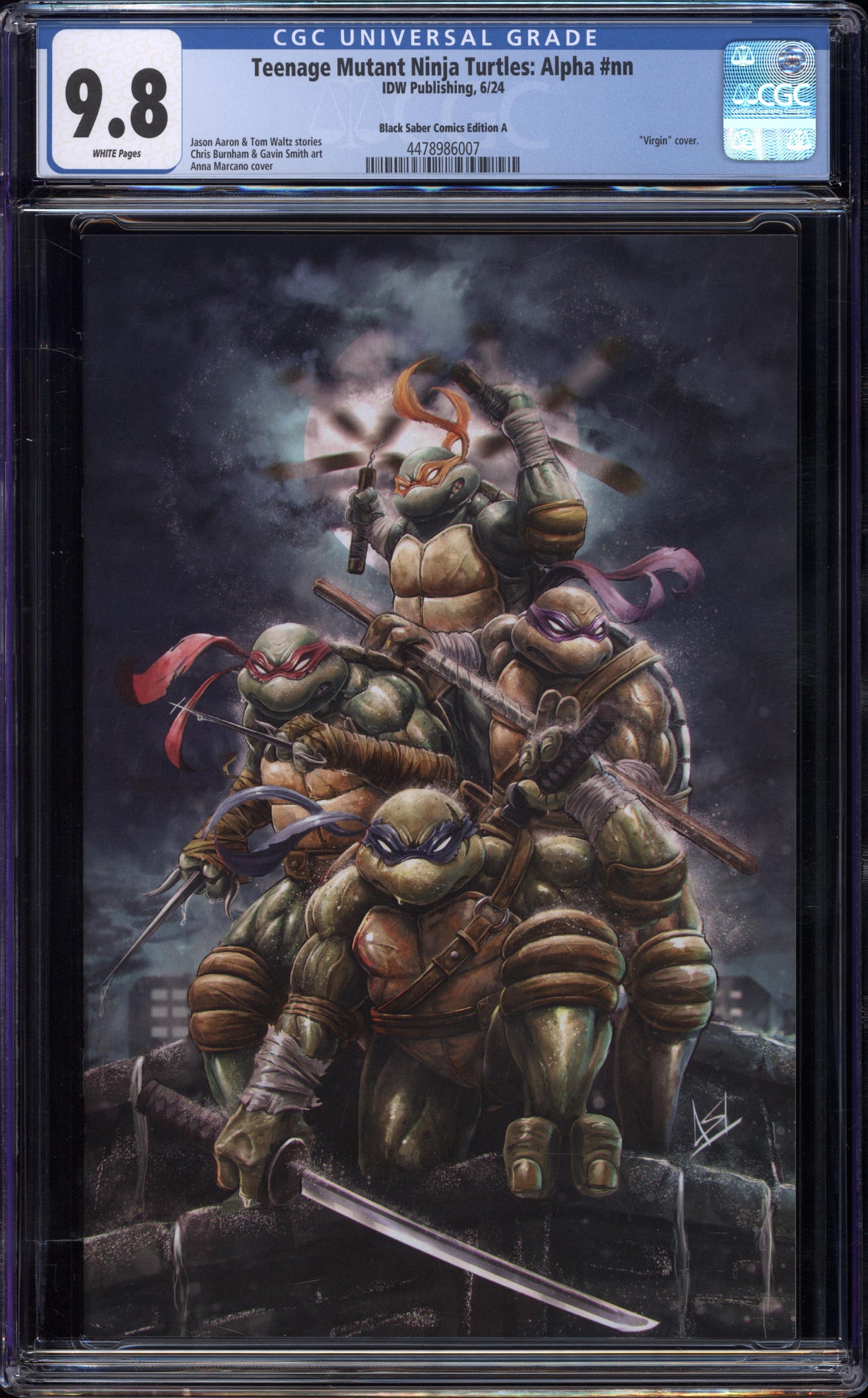 Teenage Mutant Ninja Turtles: Alpha | Black Saber Comics Edition