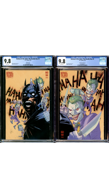 Buy Batman & the Joker : The Deadly Duo #5 | 2023 D.C. Comics | Portacio Variant Cover | CGC 9.8