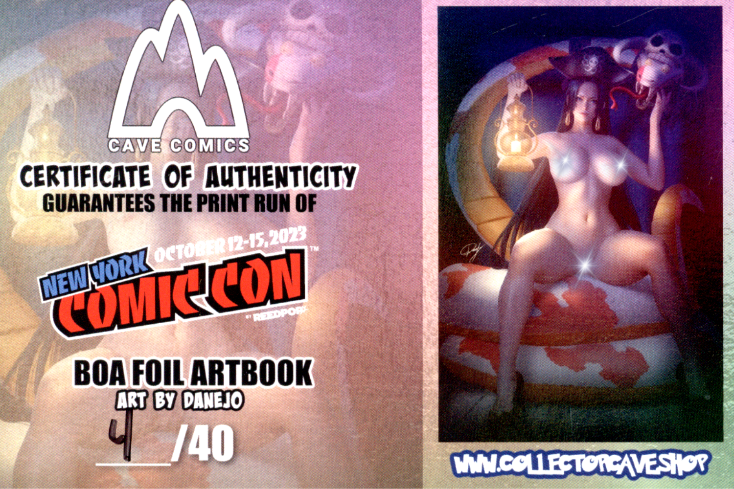 Danejo Sketchbook | BOA Foil Artbook | Pirate Cosplay | LE 40 | COA | 