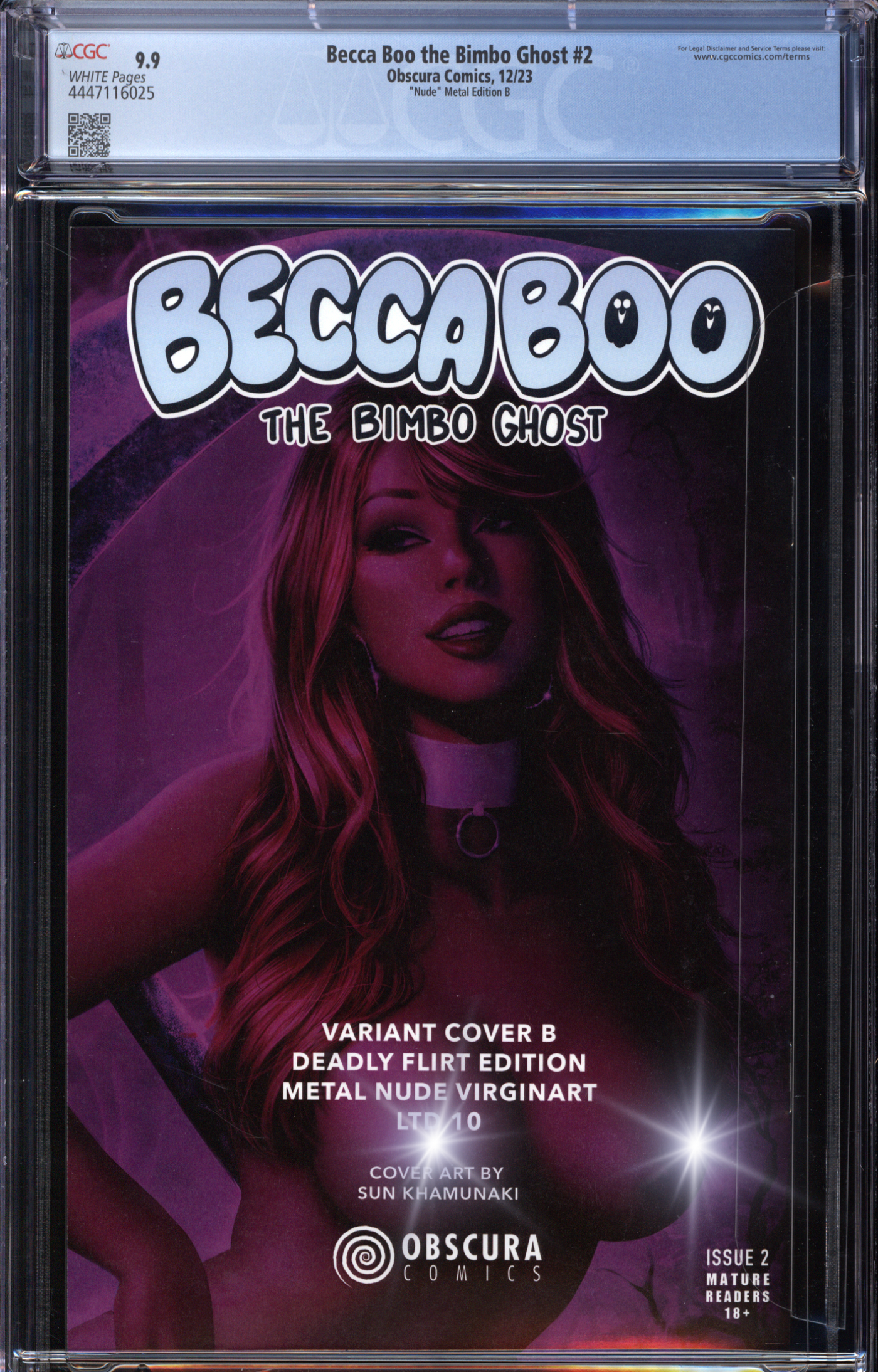 Becca Boo the Bimbo Ghost #2 | Sun Khamunaki | Metal | LE 10 | "Nude"