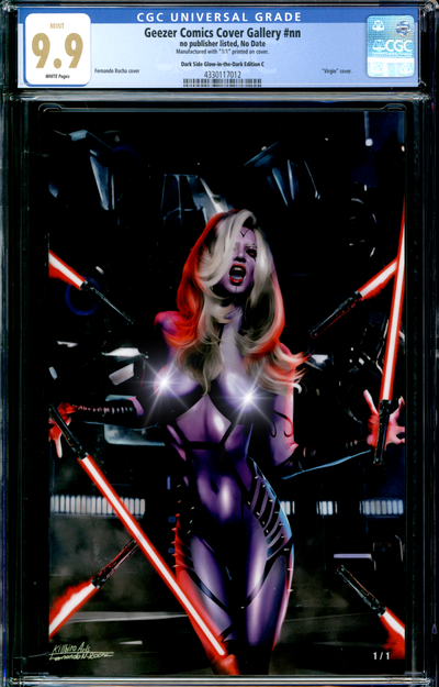 Geezer Comics Cover Gallery | Rocha | Lady Sith | GITD LE 1/1 | "Nude"