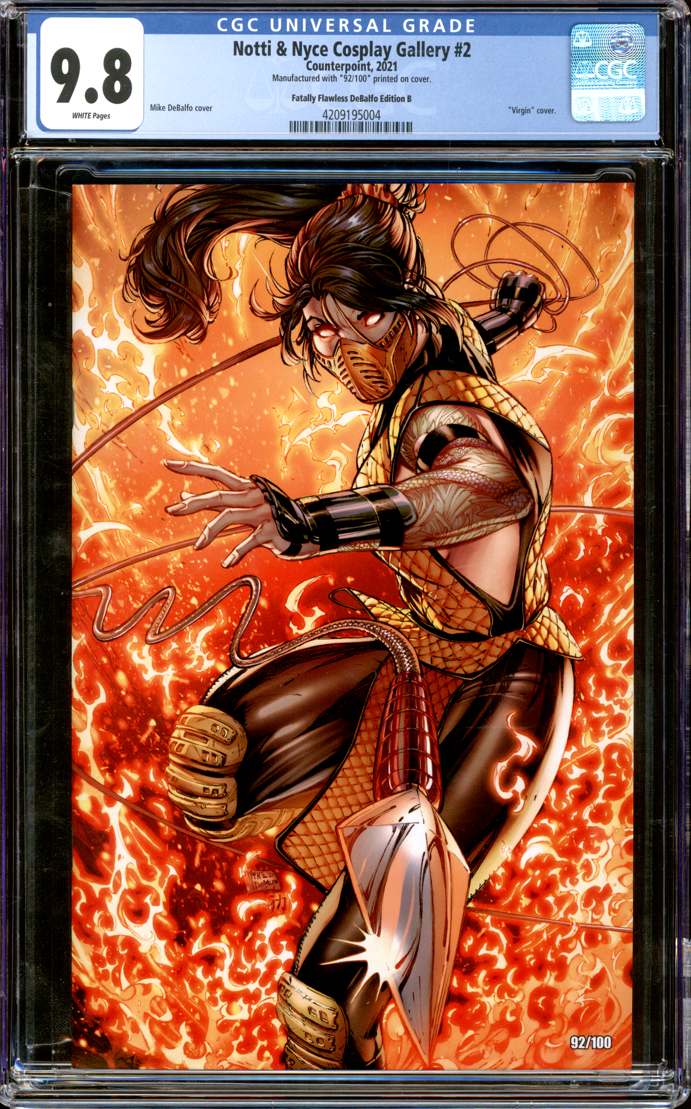 Buy Notti & Nyce Cosplay Gallery #2 | "Scorpion" |  2021 Counterpoint | Fatally Flawless DeBalfo Edition B Virgin Cover | CGC 9.8