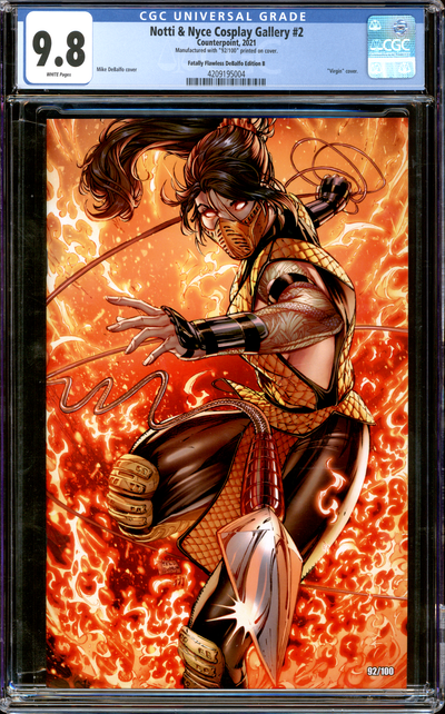 Buy Notti & Nyce Cosplay Gallery #2 | "Scorpion" |  2021 Counterpoint | Fatally Flawless DeBalfo Edition B Virgin Cover | CGC 9.8