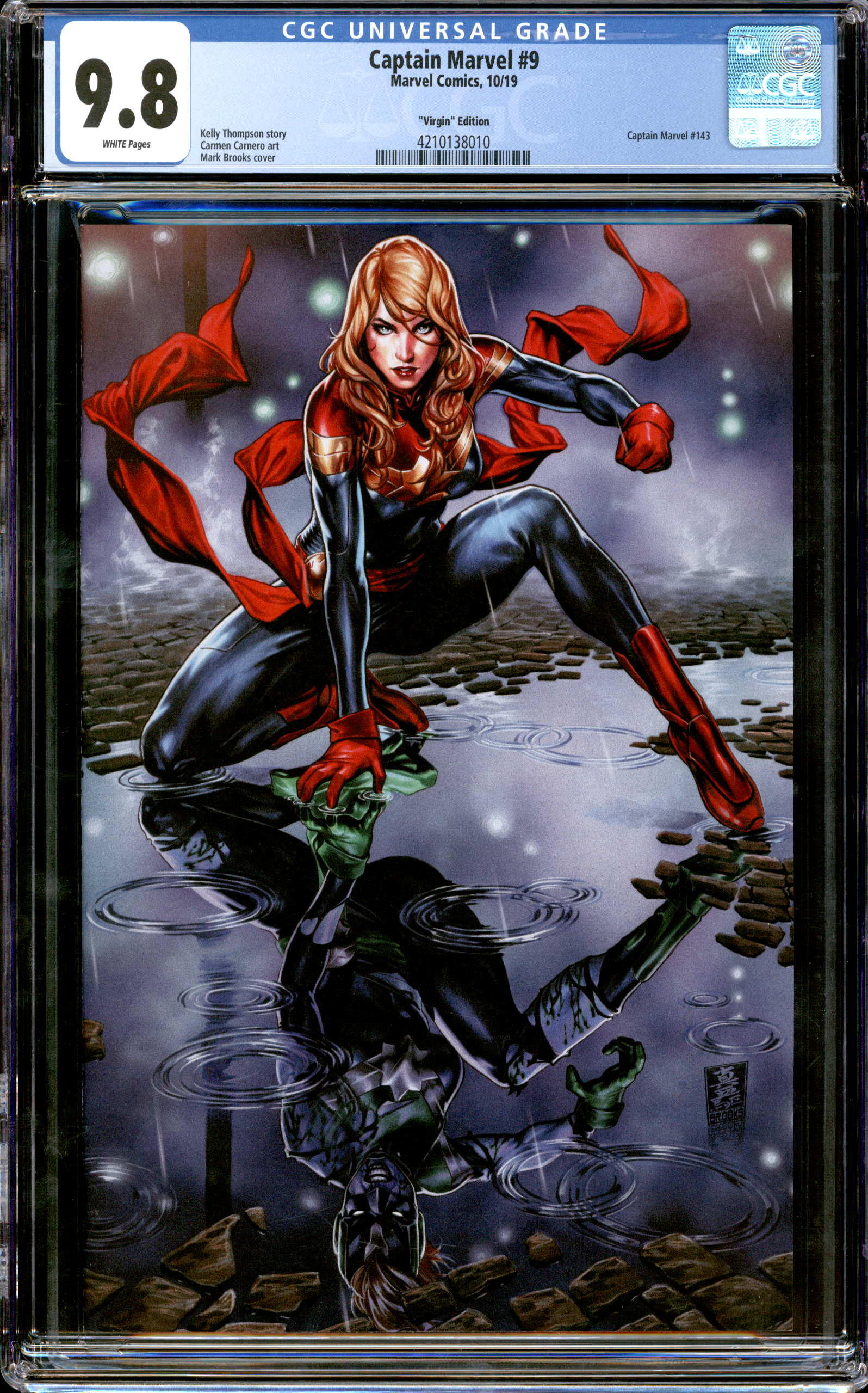 Buy Captain Marvel #9 | Brooks Cover |2019 Marvel Comics | Carmen Carnero | Mark Brooks cover | CGC 9.8