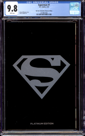 Buy Superman #1 | BTC Platinum Edition | 2023 D.C Comics | Big Time Collectibles Platinum Edition | Jamal Campbell | CGC 9.8