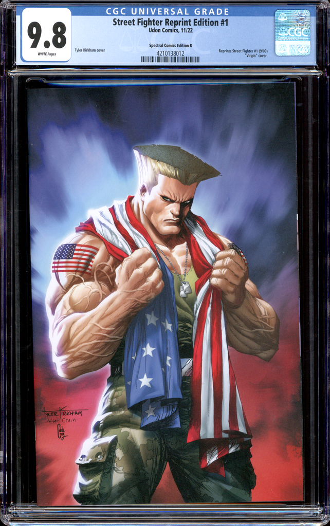 🔴 Street Fighter #4 Virgin Holofoil Edition Guile Variant CGC 9.6
