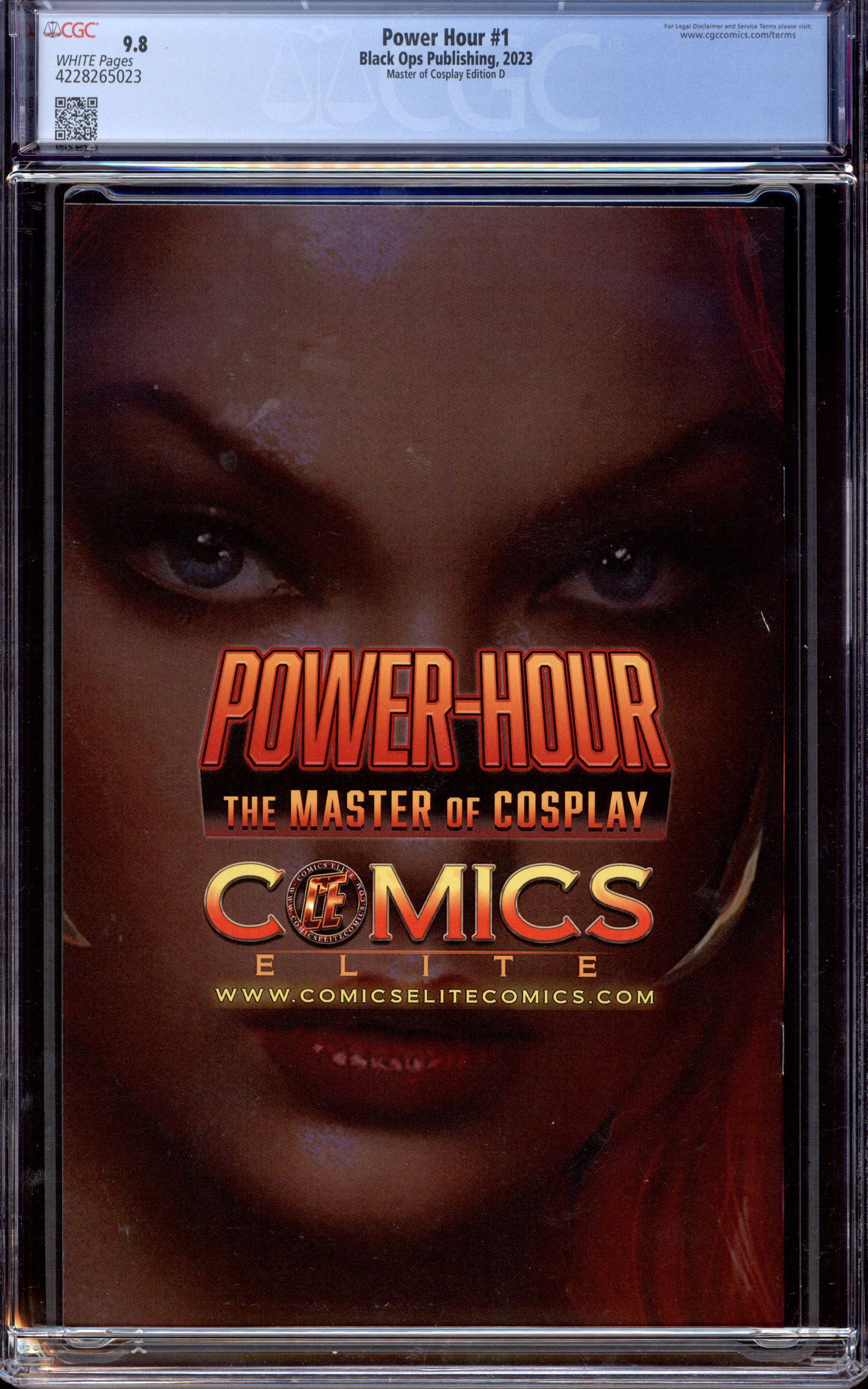 Buy Power Hour #1 | "Teela" | Shikarii "Hot" | 2023 Black Ops Publishing | Master of Cosplay Edition D | Shikarii Comics Elite Exclusive Virgin Cover CGC 9.8