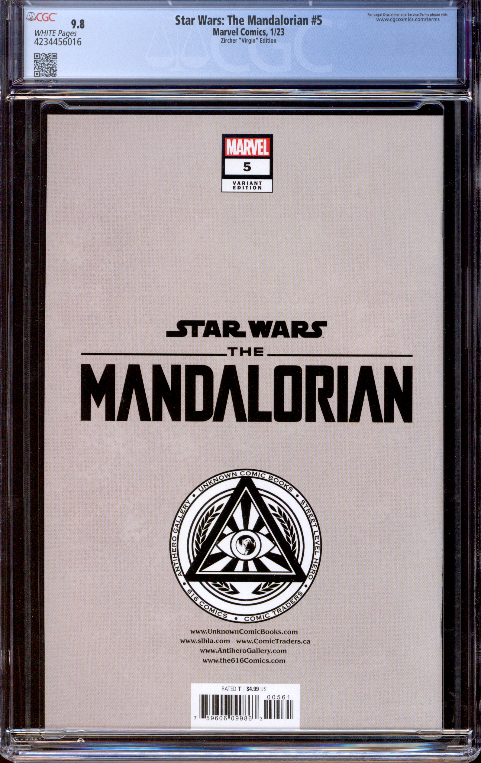 Buy Star Wars: The Mandalorian #5 | Zircher Cover | 2023 Marvel Comics | Zircher 