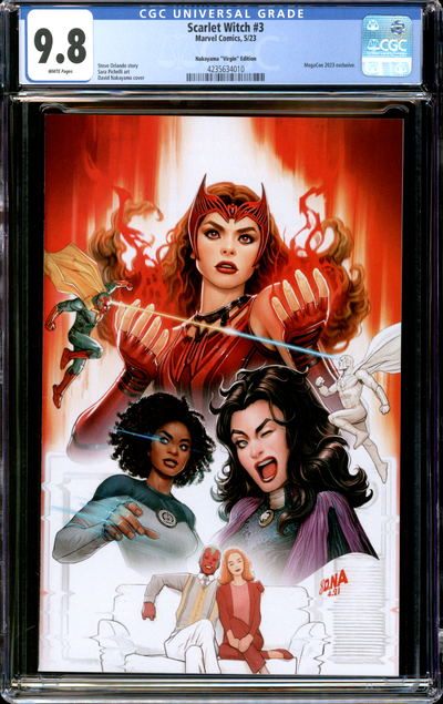 Buy Scarlet Witch #3 | MegaCon 2023 Exclusive | 2023 Marvel Comics | Nakayama "Virgin" Edition | MegaCon 2023 Exclusive | CGC 9.8