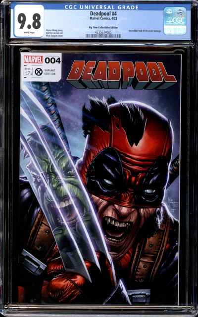 Buy Deadpool #4 | Suayan Cover |2023 Marvel Comics | Big Time Collectibles Edition | CGC 9.8