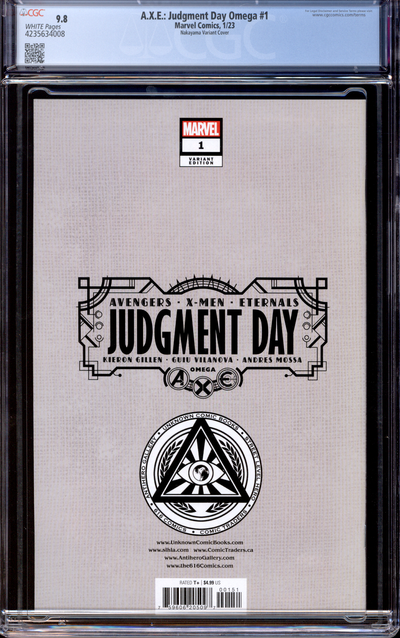 Buy A.X.E. Judgment Day Omega #1 | Variant Cover | 2023 Marvel Comics | Nakayama Variant Cover | CGC 9.8