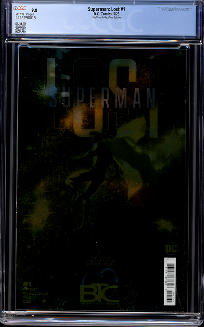 Buy Superman: Lost #1 | BTC White Foil Edition |2023 D.C. Comics | Carlo Pagulayan & Jason Paz Art | Foil Cover | CGC 9.8